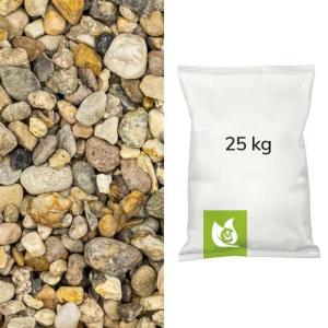 CM-Gartendesign Zierkies Rhein Kies, (8/16mm, bunt), 25kg