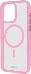 sbs Mag Frame Handy-Cover für Apple iPhone 16 Pro transparent, rosa