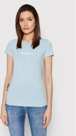 Pepe Jeans T-Shirt New Virgina PL505202 Blau Slim Fit