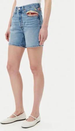 Levi's® Jeansshorts 501® 85833-0078 Himmelblau Regular Fit