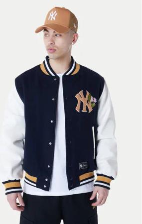 New Era Bomberjacke Yankees MLB Floral 60596332 Dunkelblau Regular Fit