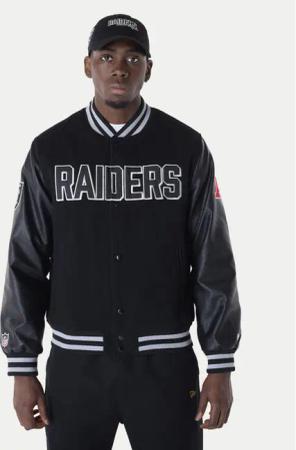 New Era Bomberjacke New Era NFL Las Vegas Raiders Varsity 60596371 Schwarz Regular Fit