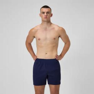 Lookout Einfarbige Badeshorts 40 cm Marineblau für Herren