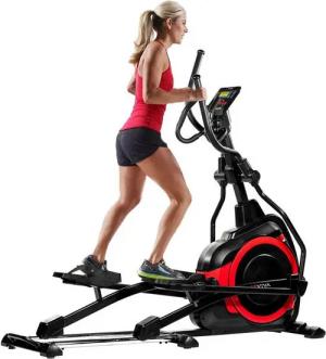AsVIVA Ellipsentrainer-Ergometer E4 mit 18 kg Schwungmasse, Pulsgurt & Bluetooth-Apps, LED Display mit Tablet- bzw. Smartphonehalterung, App kompatibel