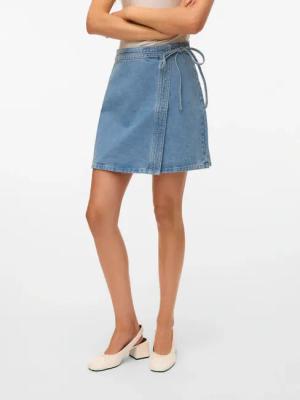 Vero Moda Jeansrock "VMLIZA MR SHORT DENIM WRAP SKIRT GA NOOS"