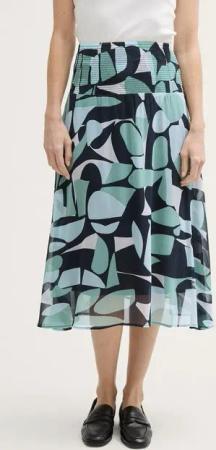 TOM TAILOR Sommerrock Chiffon Midi-Rock mit Muster