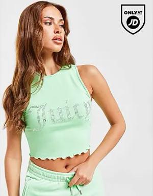 JUICY COUTURE Diamante Tanktop - Damen, Green