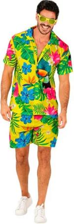 Widmann S.r.l. Kostüm Hawaii Herren Outfit 'Tropical', Mehrfarbig