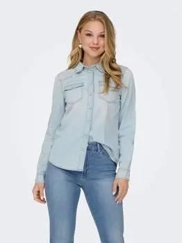 Only Blusen 15315185 ALEXA-LIGHT BLUE DENIM