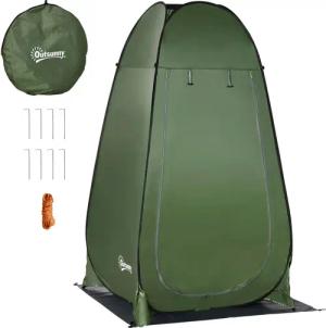 Outsunny Camping-Zubehör dunkelgrün Polypropylen B/H/L: ca. 124x126x189 cm