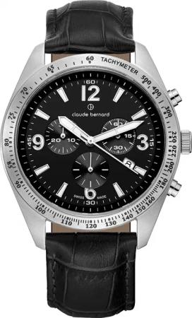 Claude Bernard 10247-3C-NB Herrenuhr ST50 Chronograph 44mm 5ATM