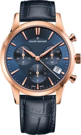 Claude Bernard 10231-37R-BUIR Damenuhr Classic Chronograph 35mm 5ATM