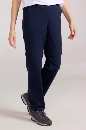 Delta Dehnbare Damenhose mit Reißverschluss - Marineblau
