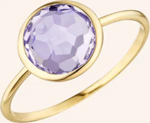 Leaf Ring AMETHYST aus 14 Karat Gelbgold