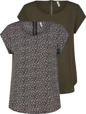 Only Tshirt Damen Regular Fit ONLVIC 2er Pack