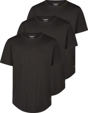 Jack & Jones Tshirt Herren lang geschnitten Set 100% Baumwolle Regular Fit JJENOA 3er Pack