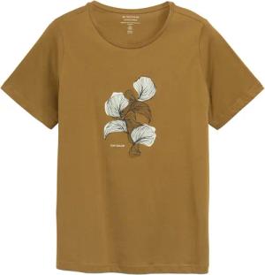 TOM TAILOR Damen Plus Size - T-Shirt mit Print, grün, Uni, Gr. 48