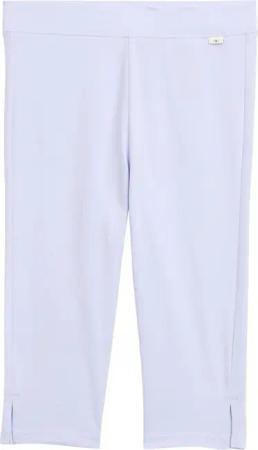 TOM TAILOR Mädchen Basic Capri Leggings, lila, Uni, Gr. 116/122