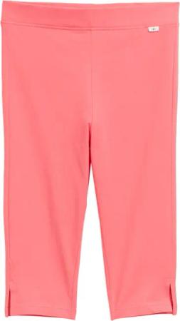 TOM TAILOR Mädchen Basic Capri Leggings, rosa, Uni, Gr. 128/134