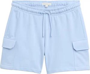 TOM TAILOR Mädchen Cargo Sweat-Shorts, blau, Uni, Gr. 152