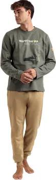 Admas Pyjamas/ Nachthemden Pyjama Outfit Hose Top Langarm Respect The Sea