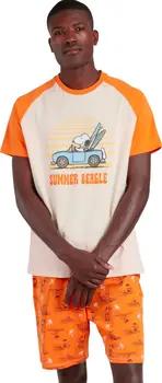 Admas Pyjamas/ Nachthemden Pyjama Shorts T-Shirt Peanuts Summer Beagle