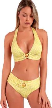 Admas Bikini 2-teiliges Set Neckholder-Bikini Lime Scarf