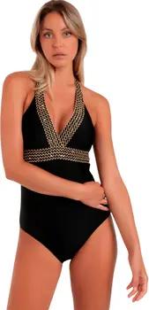 Admas Badeanzug Vorgeformter einteiliger Neckholder-Badeanzug Luxe Swim