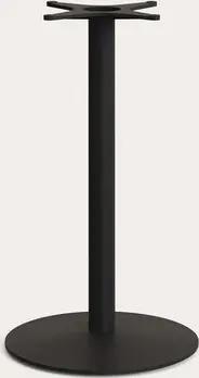 Natur24 Gartentisch Esilda Hohes Bartischbein 55 x 55 x 96 cm Stahl Schwarz
