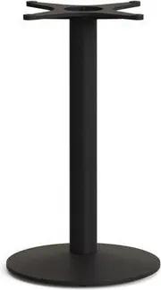Natur24 Gartentisch Esilda Stehtischbein 42 x 42 x 72 cm Stahl Schwarz