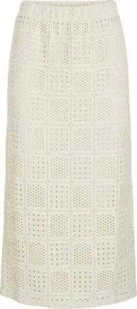 Vila Sommerrock Midi Design Strukturiert mit quadratischen Mustern VINOVIRA HW MIDI SKIRT