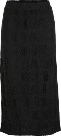 Vila Sommerrock Midi Design Strukturiert mit quadratischen Mustern VINOVIRA HW MIDI SKIRT