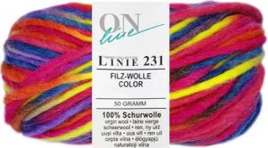 Online Garne 50 Gramm ONline Linie 231 Filzwolle Color Farbauswahl Bastelgarn