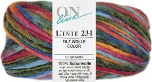 Online Garne 50 Gramm ONline Linie 231 Filzwolle Color Farbauswahl Bastelgarn