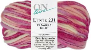 Online Garne 50 Gramm ONline Linie 231 Filzwolle Color Farbauswahl Bastelgarn