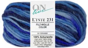 Online Garne 50 Gramm ONline Linie 231 Filzwolle Color Farbauswahl Bastelgarn