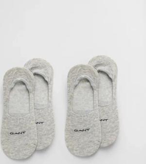 Gant Füßlinge "INVISIBLE SOCKS 2-PACK", mit Silikonbesatz am Fersenbereich