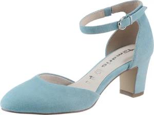 Tamaris Spangenpumps, Blockabsatz, gelenkoffener Abendschuh mit Fesselriemchen