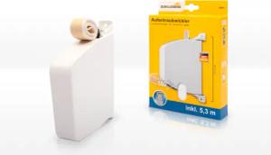 SCHELLENBERG Aufputz-Gurtwickler "Aufschraubwickler für das Rollladensystem Maxi", schwenkbar, mit vormontiertem Rollladengurtband, weiß oder braun
