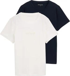 TOM TAILOR T-Shirt, (Packung, 2 tlg.), mit Logo Schriftzug