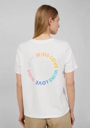 s.Oliver Kurzarmshirt T-Shirt mit Frontprint