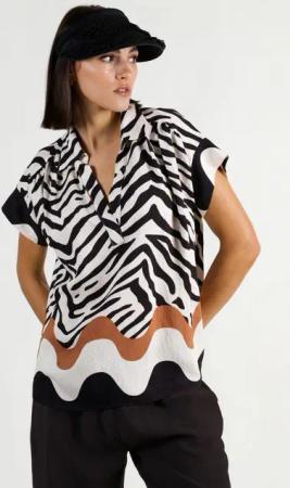 Andijamo-Fashion Druckbluse WILD SPIRIT EXKLUSIV PRINT