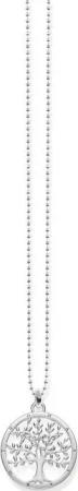 THOMAS SABO Silberkette Thomas Sabo Damen-Kette 925er Silber Lebensbaum