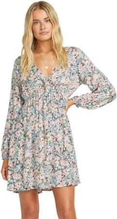Billabong Blusenkleid Billabong Minikleid Star Fall Rosa