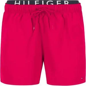 Tommy Hilfiger Herren Badeshorts rot Mikrofaser unifarben