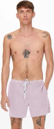 ONLY & SONS Badehose ONSTED STRIPE SEERSUCKER SWIM NOOS