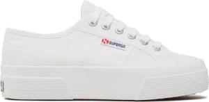 Superga Sneakers aus Stoff 2740 Platform S21384W Weiß