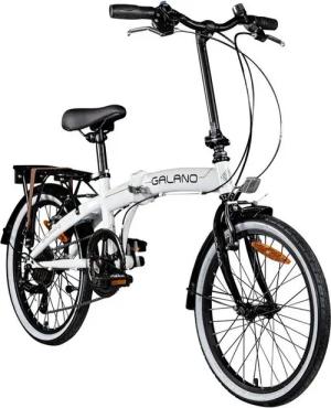 Galano Faltrad Metropolis, 6 Gang, Kettenschaltung, 20 Zoll Klapprad für Erwachsene 155 - 180cm Klappfahrrad Damen Herren