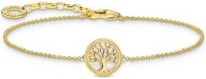 THOMAS SABO Silberarmband Thomas Sabo Damen-Armband 925er Silber, Gelbgold, Modern