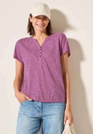 Cecil Damen Shirt im Tunika-Look in Pink, Gr: XL